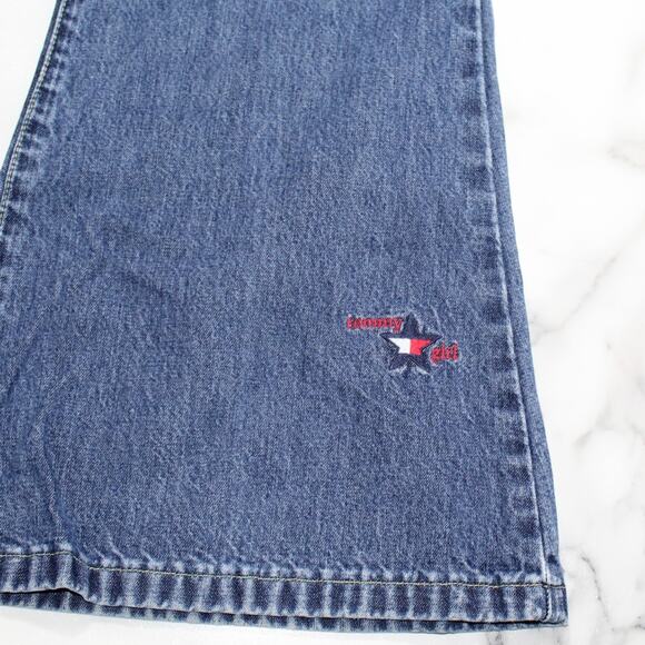 VTG 90'S TOMMY( GIRL) HILFIGER High Waisted FLARE JEANS SIZE‎ 11 - Picture 5 of 6